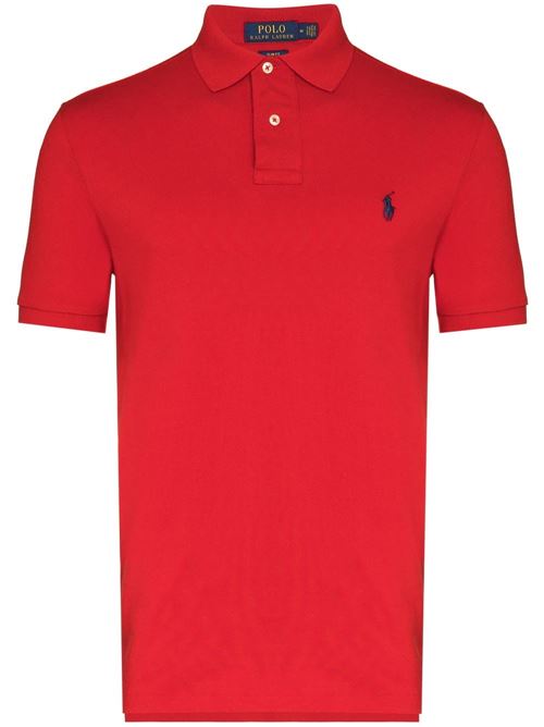 Polo a maniche corte Polo Pony in cotone rosso Polo Ralph Lauren | 710548797005